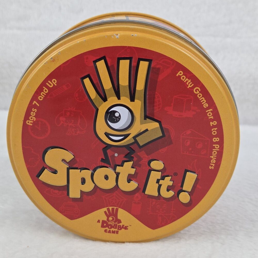 Spot It! Card Game 2016 Asmodee Dobble Matching Party Game Tin Complete